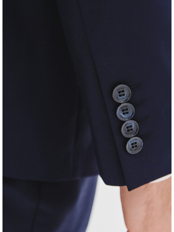 Pako Lorente Pako Lorente Marynarka P25WF-3G-005 Granatowy Super Slim Fit
