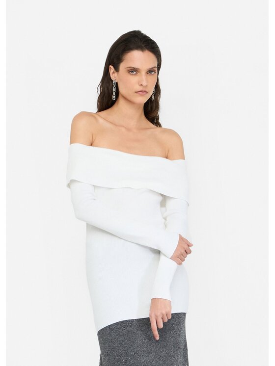 Liu Jo Liu Jo Maglione MF5439MS49I10701 Bianco Slim Fit