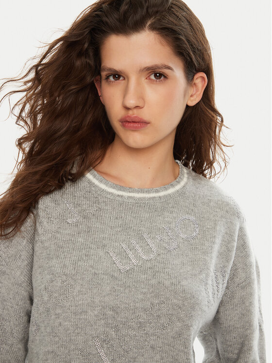 Liu Jo Liu Jo Sweater TF4173 MS55L Szürke Regular Fit