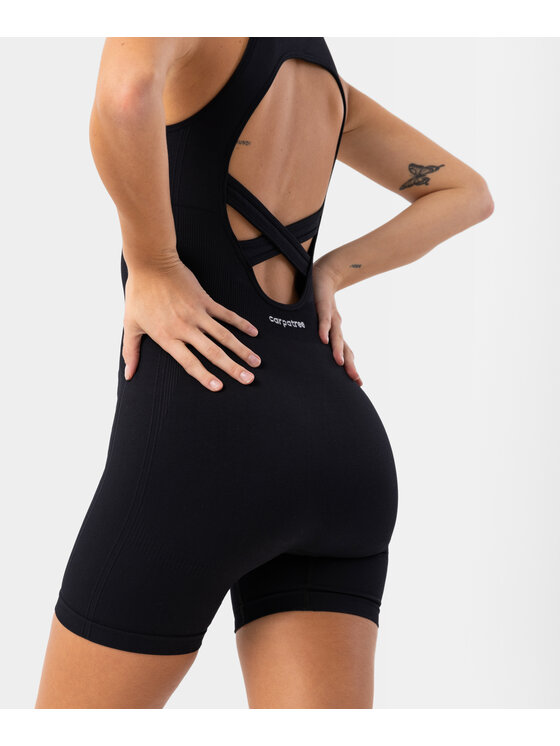 Carpatree Carpatree Kombinezon Elevate jumpsuit Czarny Fitted Fit