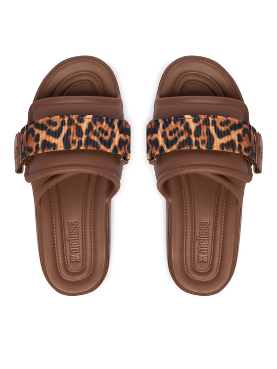 Melissa Melissa Iešļūcenes Melissa Free Fuzzy Slide Platform Ad 37835 Brūns