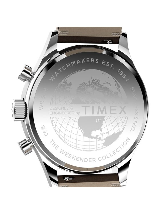 Timex Timex Zegarek TW2Y85200 Brązowy