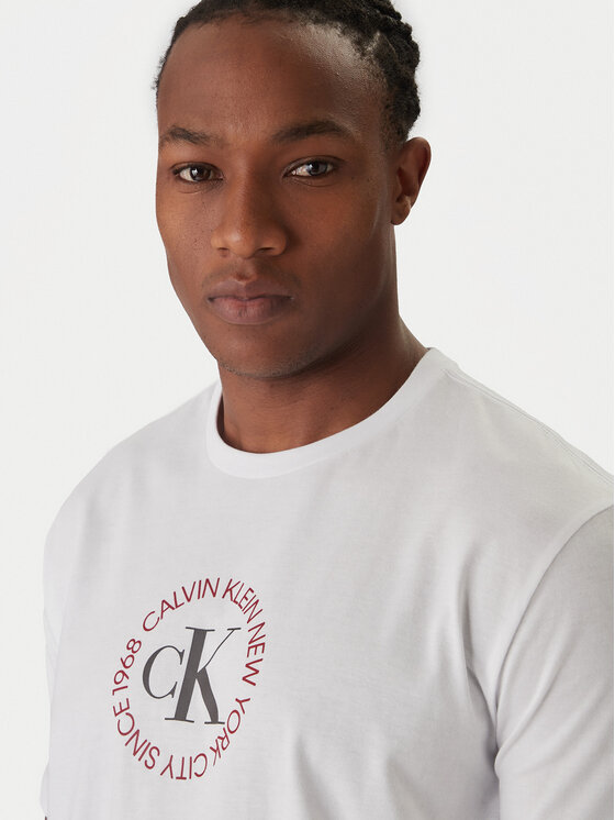 Calvin Klein Jeans Calvin Klein Jeans Póló Word Circle Graphic LV14RE816G Fehér Regular Fit