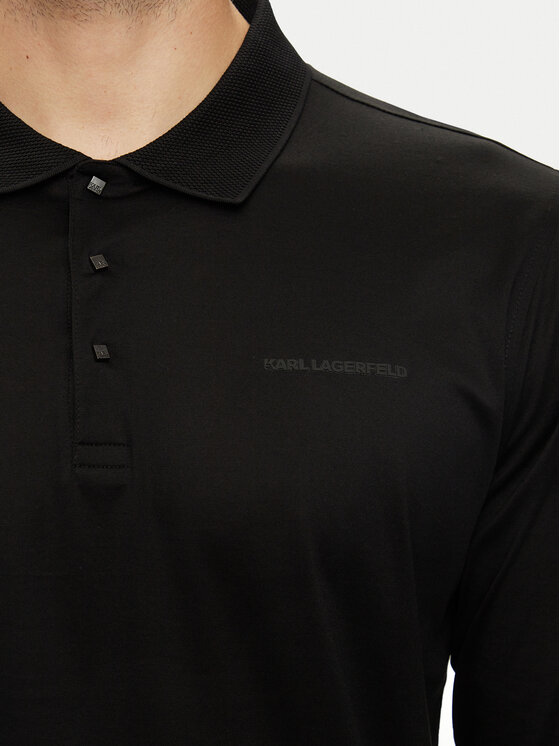KARL LAGERFELD KARL LAGERFELD Polokošeľa 745000 544200 Čierna Regular Fit