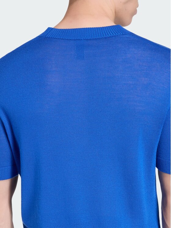 adidas adidas Koszulka techniczna Italy 70s jersey Błękitny Slim Fit