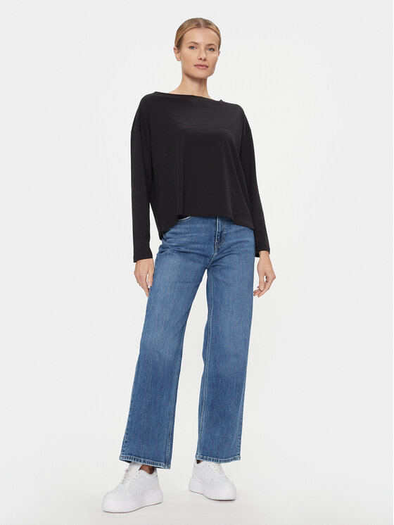 Pepe Jeans Pepe Jeans Palaidinė Hope PL505739 Juoda Relaxed Fit