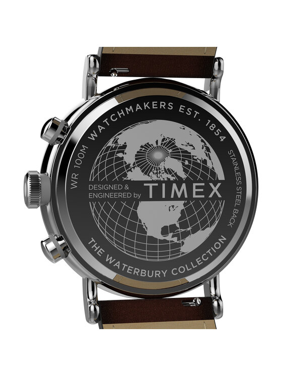 Timex Timex Zegarek TW2W47300 Brązowy