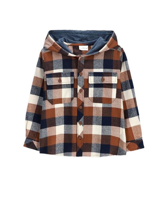Coccodrillo Coccodrillo Koszula ZC6136402ABJ-018 Brązowy Regular Fit