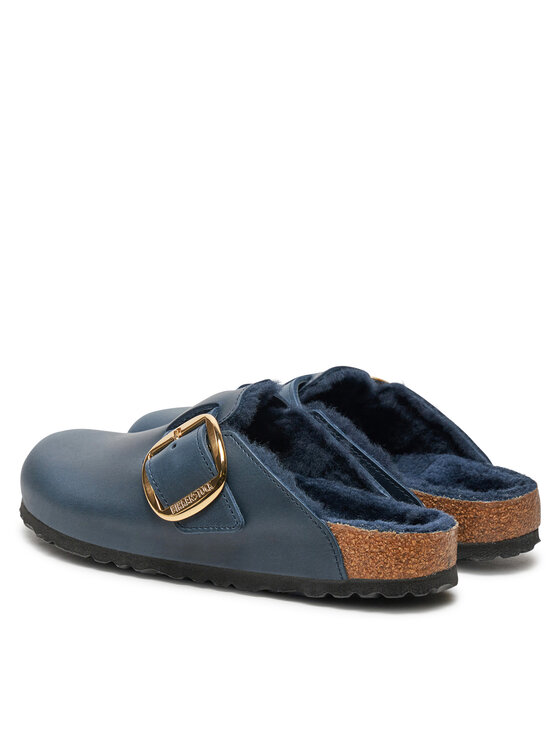 Birkenstock Birkenstock Ciabatte Boston Bb Shearling Leoi 1028014 Blu scuro