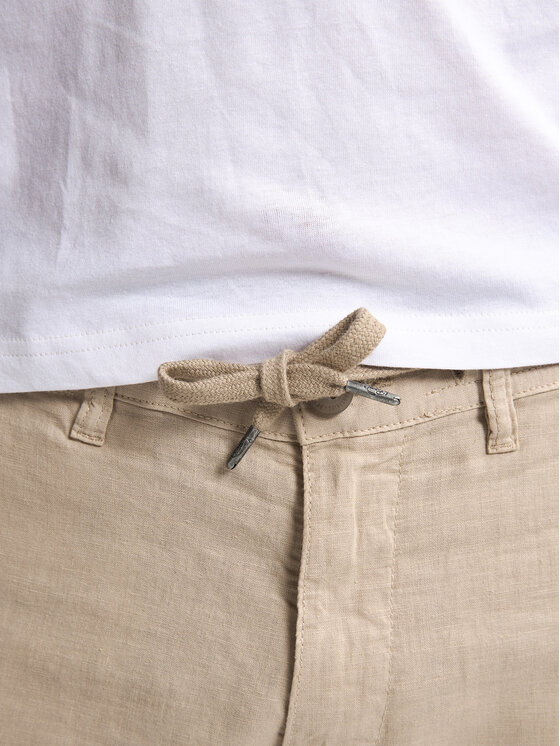Petrol Industries Petrol Industries Шорти з тканини M-1050-SHO538 Бежевий Slim Fit
