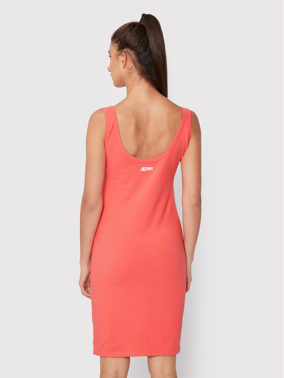 DKNY Sport DKNY Sport Sukienka letnia DP2D4646 Koralowy Slim Fit