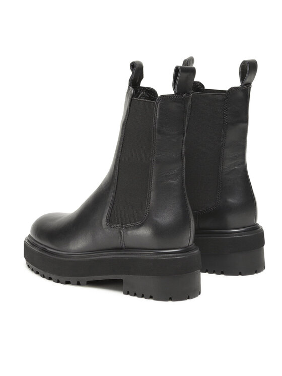 GINO ROSSI Gino Rossi Μποτάκια με λάστιχο 222FW157 Μαύρο