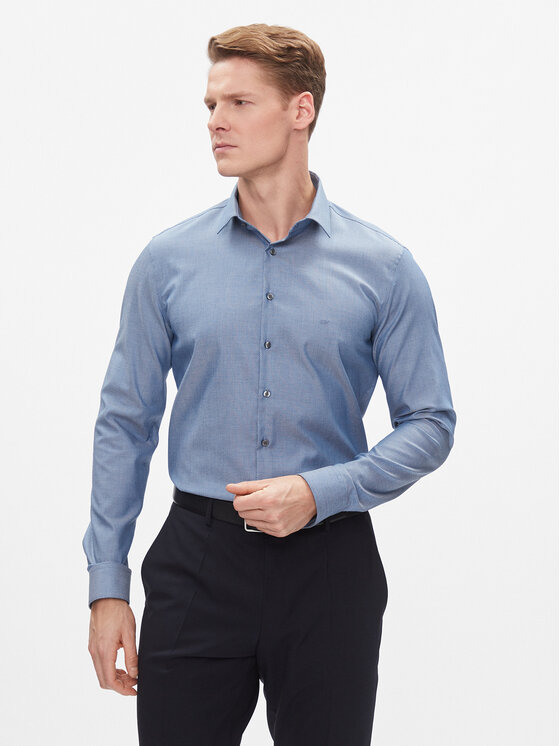 Calvin Klein Calvin Klein Srajca K10K112299 Modra Slim Fit