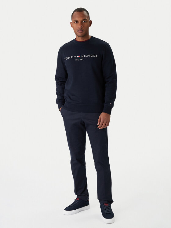 Tommy Hilfiger Tommy Hilfiger Bluza Logo MW0MW11596 Granatowy Regular Fit