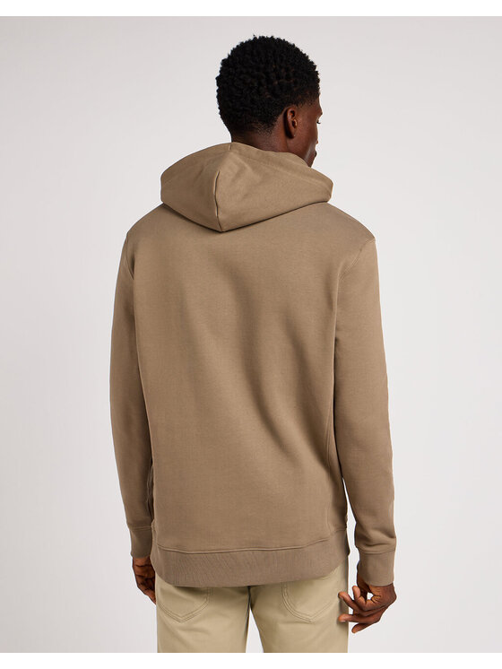 Lee Lee Felpa WOBBLY HOODIE Marrone Regular Fit