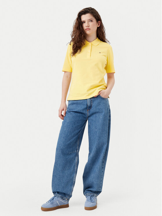 Tommy Hilfiger Tommy Hilfiger Поло 1985 WW0WW43224 Жовтий Regular Fit