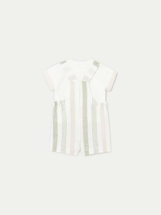 Mayoral Mayoral Set majica i kombinezon 1637 Zelena Regular Fit