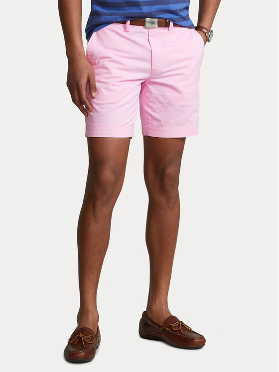 Polo Ralph Lauren Polo Ralph Lauren Šortky z materiálu 710799213010 Růžová Slim Fit