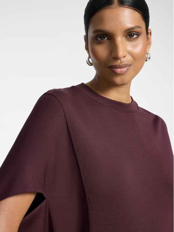 Elena Mirò Elena Mirò Bluza G001E000326N039 Bordowy Boxy Fit