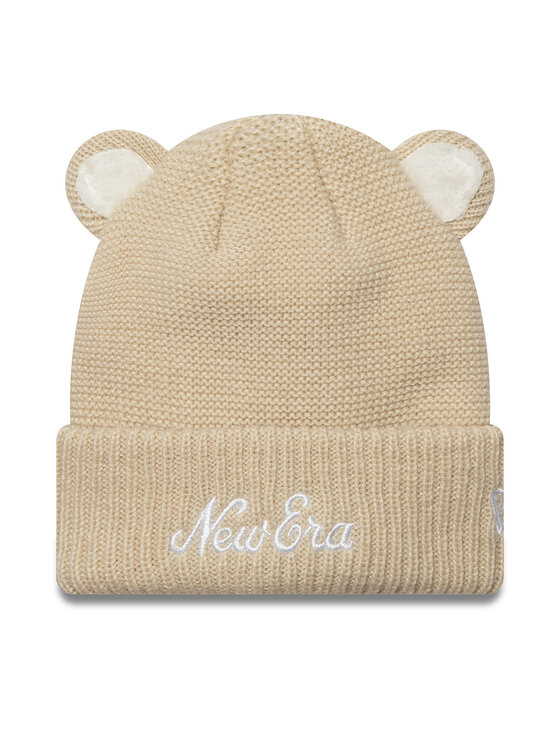 New Era Cepure Teddy Bear Ears Cuff Knit Beanie 60580793 Bēšs