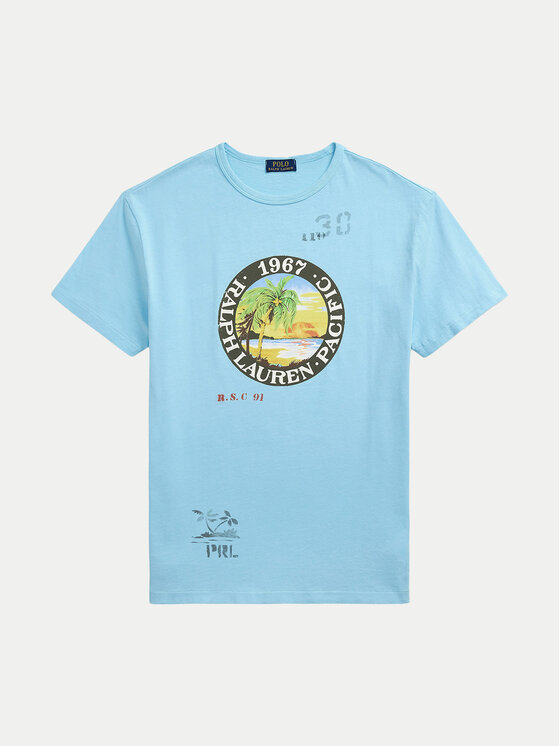 Polo Ralph Lauren Polo Ralph Lauren T-shirt 710958253001 Svijetloplava Classic Fit