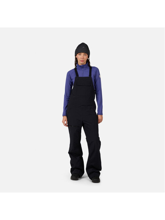 Rossignol Rossignol Spodnie narciarskie W Outerlimits Insulated Bib Czarny Relaxed Fit