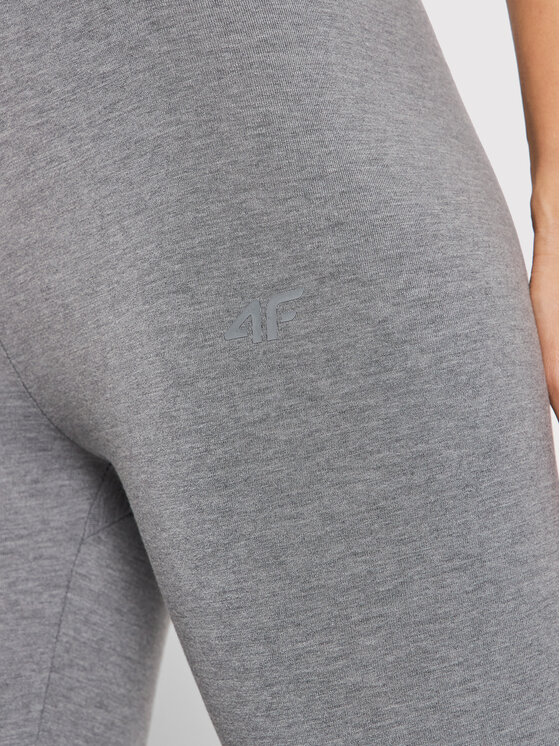4F 4F Legginsy NOSH4-LEG350 Szary Slim Fit