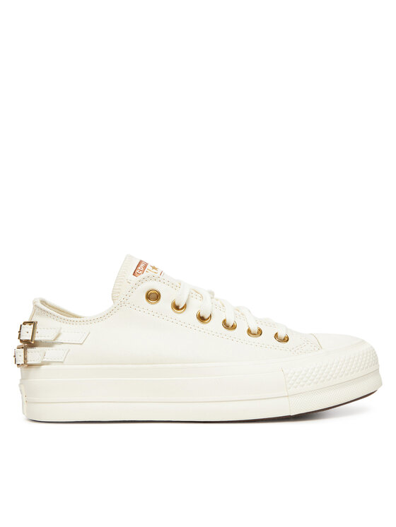 Converse Converse Plátěnky Chuck Taylor All Star Lift Platform Buckle A11866C Bílá