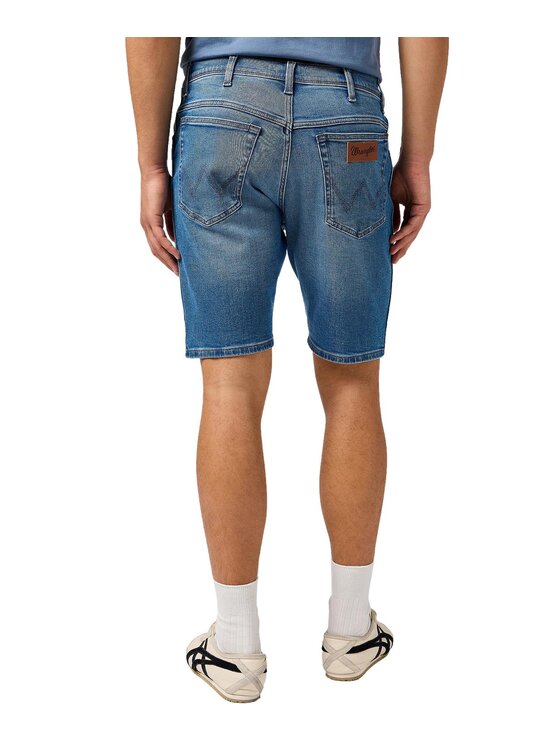 Wrangler Wrangler Szorty jeansowe 112362507 Niebieski Straight Fit