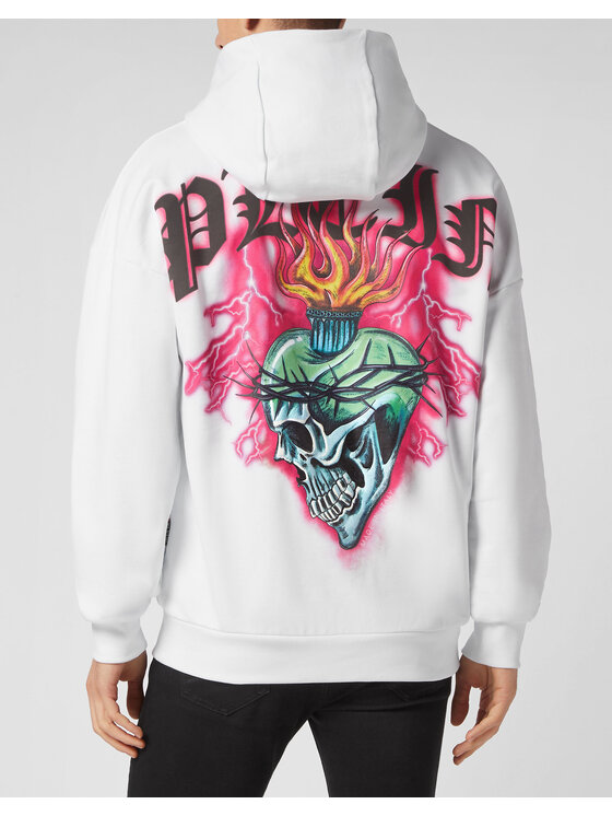 PHILIPP PLEIN PHILIPP PLEIN Felpa 1659 Bianco Regular Fit