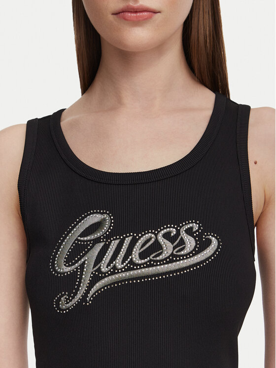 Guess Guess Top W6YP30 K4380 Črna Slim Fit