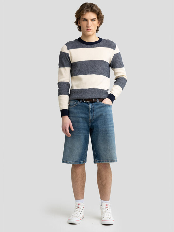 BIG STAR BIG STAR Szorty jeansowe ALEKSY_WORKWEAR_422_110 Niebieski Basic Fit