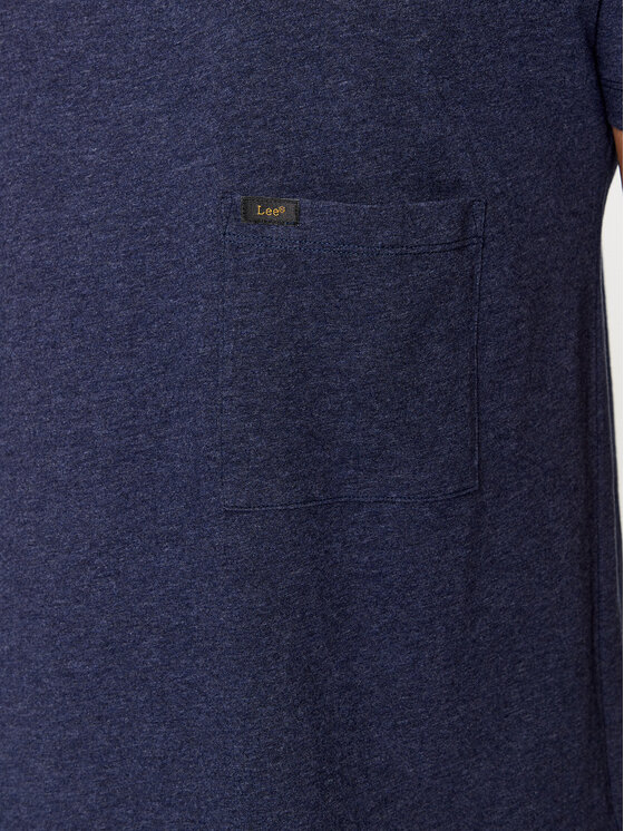 Lee Lee Majica 112341705 Mornarsko modra Slim Fit