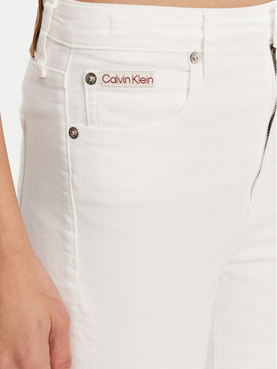 Calvin Klein Jeans Calvin Klein Jeans Jeansy J20J225511 Bílá Bootcut Fit