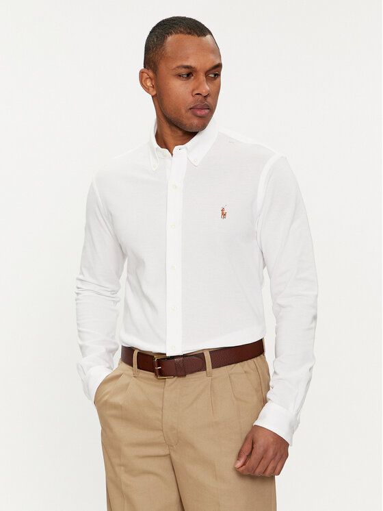 Polo Ralph Lauren Košeľa 710932545002 Biela Custom Fit
