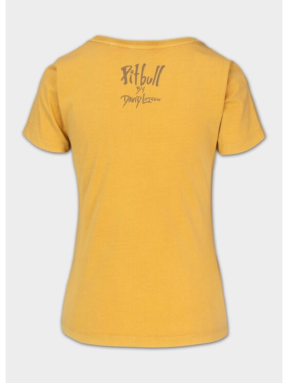 PITBULL PITBULL T-Shirt BEACHBREAK Żółty Regular Fit