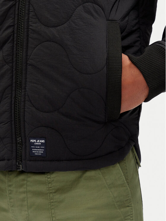 Pepe Jeans Pepe Jeans Geacă Malabar PM403061 Negru Regular Fit