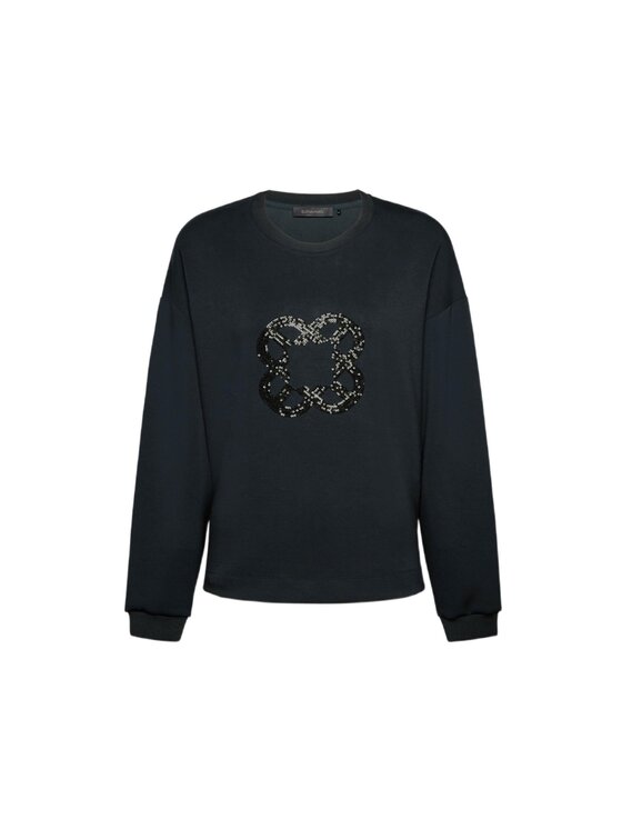 Elena Mirò Elena Mirò Felpa G848Z100427N034 Blu Boxy Fit