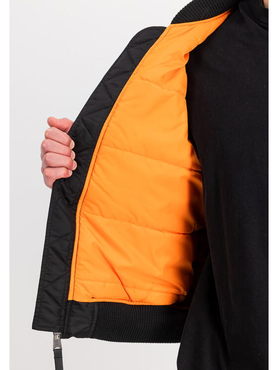 Alpha Industries Alpha Industries Kurtka bomber MA-1 Teddy Bomber Jacket Czarny Slim Fit