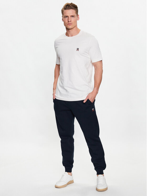 Tommy Hilfiger Tommy Hilfiger Spodnie dresowe Small Imd MW0MW32059 Granatowy Regular Fit
