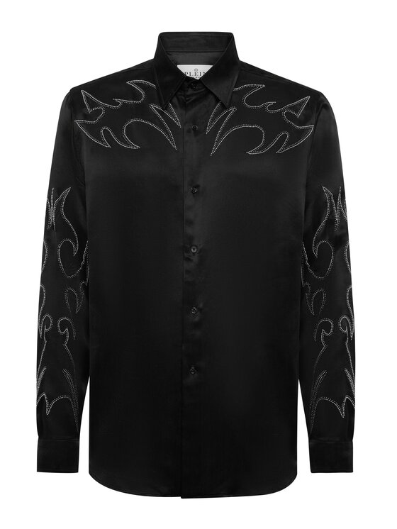 PHILIPP PLEIN PHILIPP PLEIN Koszula 26109 Czarny Regular Fit