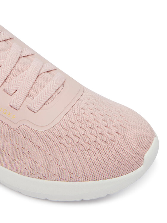 Tommy Hilfiger Tommy Hilfiger Sportcipők Th Knit Extralight Runner FW0FW09112 Világos bézs