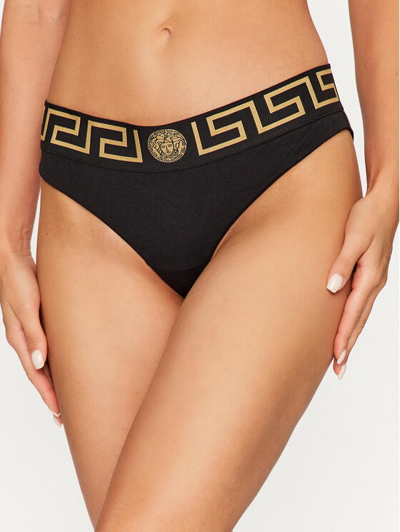 Versace Klasične spodnje hlačke 1009528 Črna