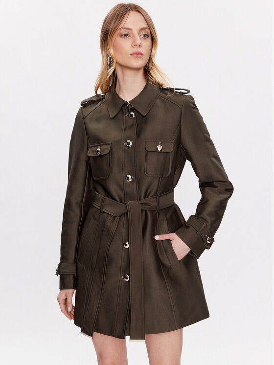 Morgan Trench 231-GOLIAM Verde Regular Fit 231-GOLIAM imagine noua