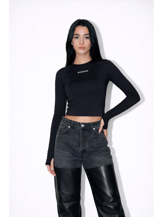 MissDenim MissDenim Jeansy Baggy Jeans Czarny Baggy Fit