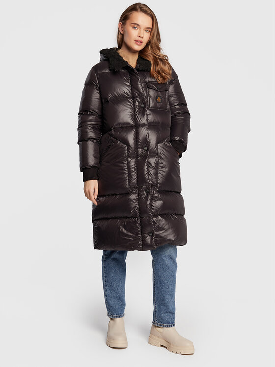 RefrigiWear Geacă din puf Cathy W29300 NY0207 Negru Regular Fit Cathy imagine noua