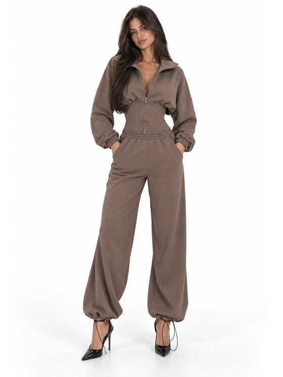 Agatha Studio Agatha Studio Dres A26ZS-KA-K61 Brązowy Regular Fit