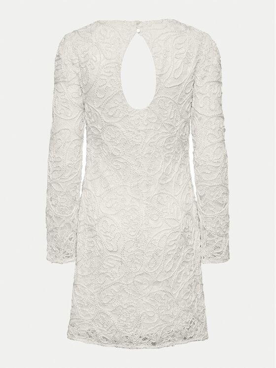 YAS YAS Koktel haljina Elenor 26032155 Écru Regular Fit