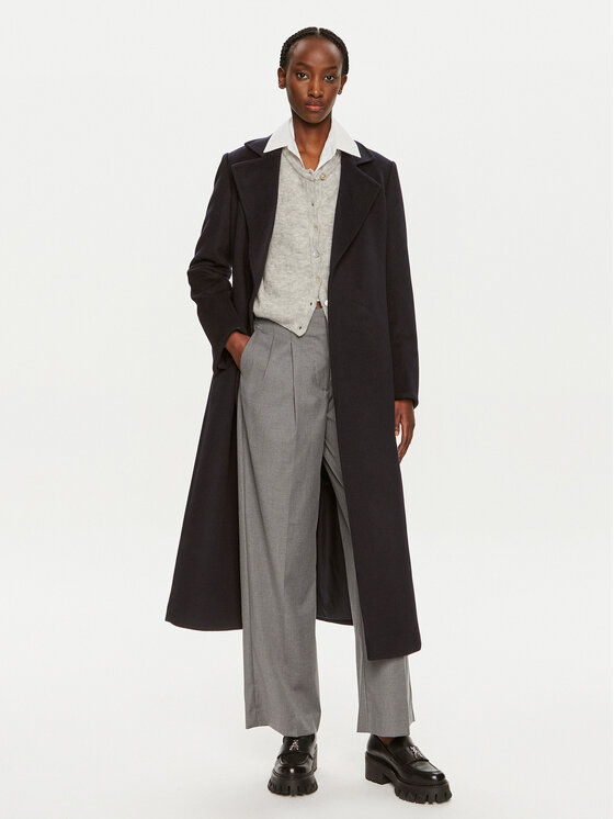 MAX&Co. MAX&Co. Wollmantel Longrun 2428016034200 Dunkelblau Regular Fit