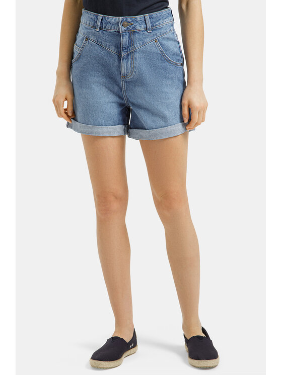 Cross Jeans Cross Jeans Szorty jeansowe F 418-024 Niebieski
